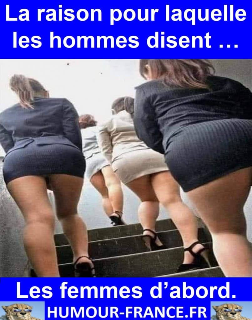La raison pour laquelle les hommes disent … Les femmes d’abord.