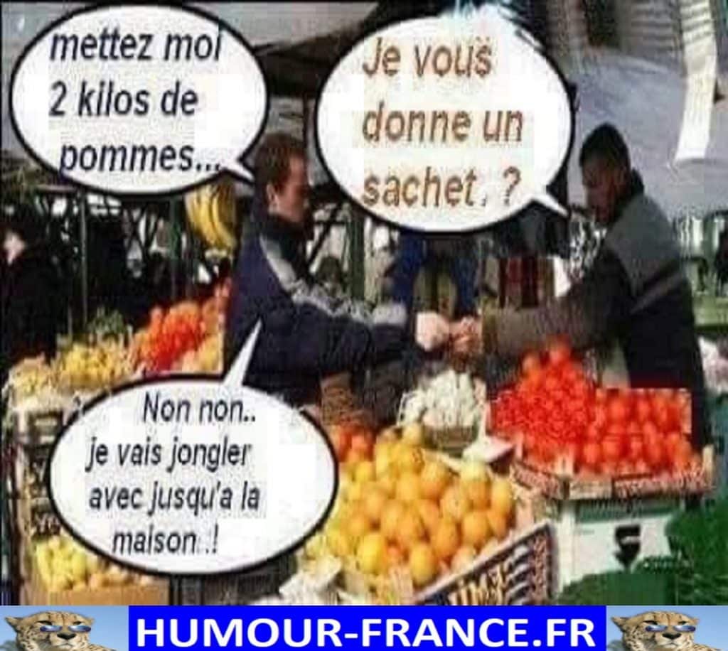 Mettez moi 2 kilos de pommes …