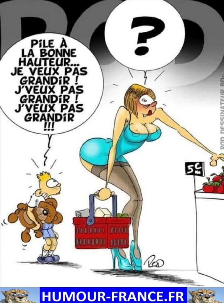 Pile à la bonne hauteur … Je veux pas grandir !