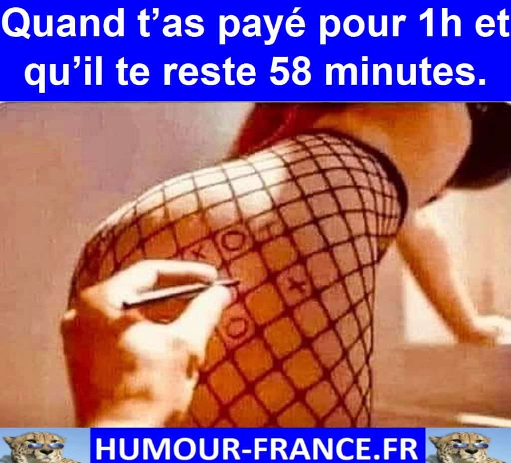 Quand t’as payé pour 1h et qu’il te reste 58 minutes.