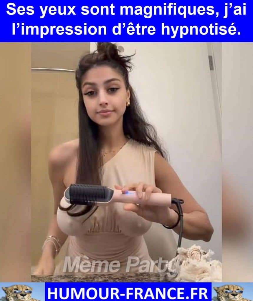 Ses yeux sont magnifiques, j’ai l’impression d’être hypnotisé.