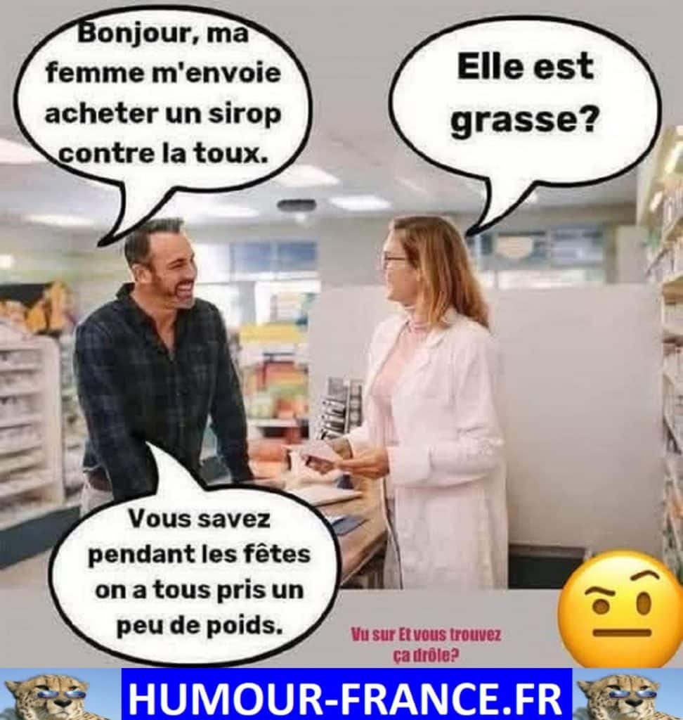 Bonjour, ma femme m&rsquo;envoie acheter un sirop contre la toux.