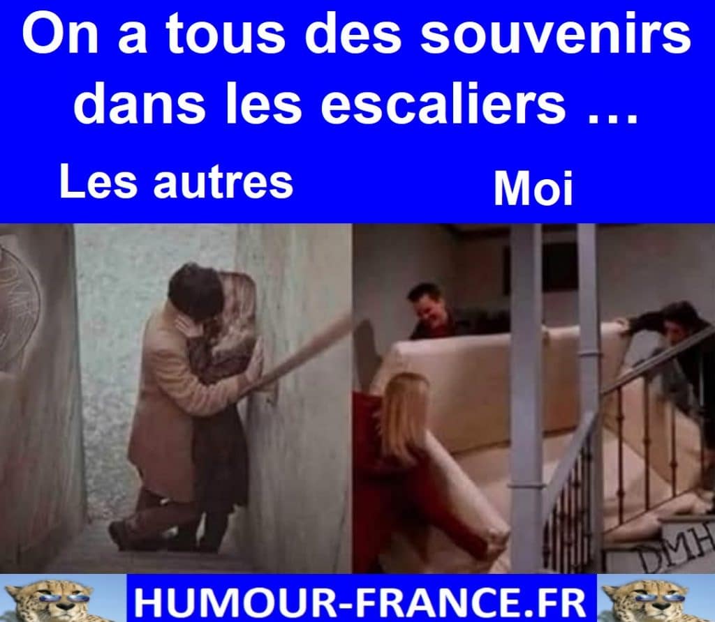 On a tous des souvenirs dans les escaliers …
