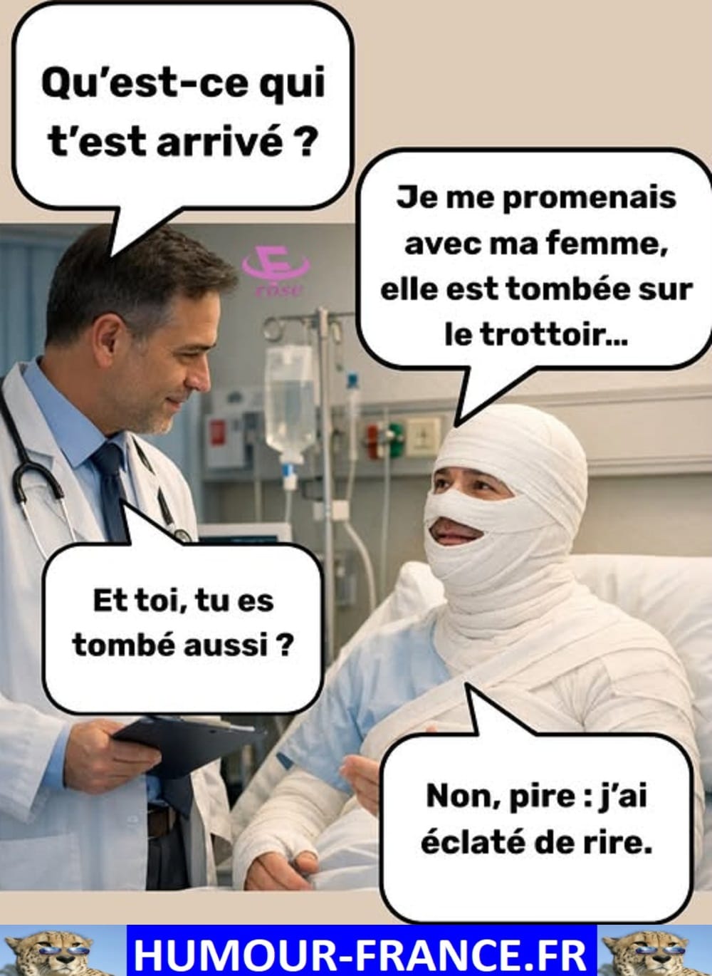 Qu’est-ce qui t’est arrivé ? - Humour-France.fr