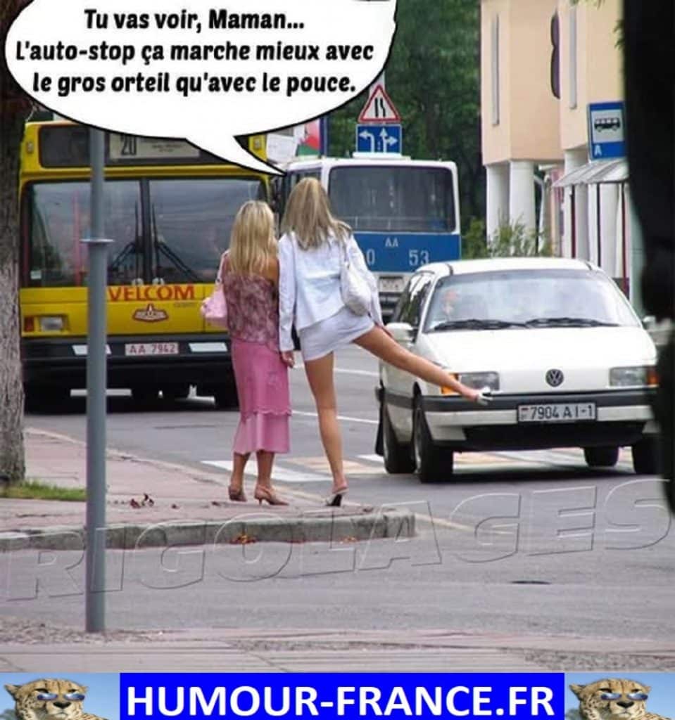 Tu vas voir, Maman … L’auto-stop ça marche mieux avec le gros orteil qu’avec le pouce.