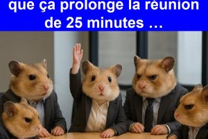 Quand l’un de tes collègues pose une question inutile et que ça prolonge la réunion de 25 minutes …