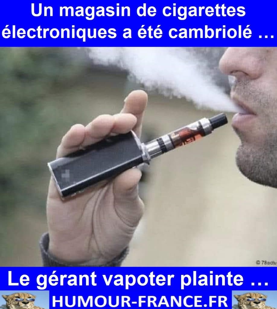 Un magasin de cigarettes électroniques a été cambriolé …