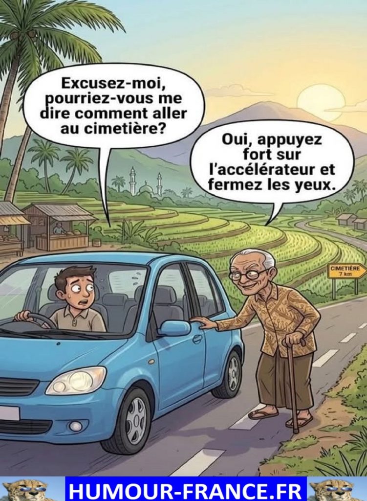 Excusez-moi, pourriez-vous me dire comment aller au cimetière ?