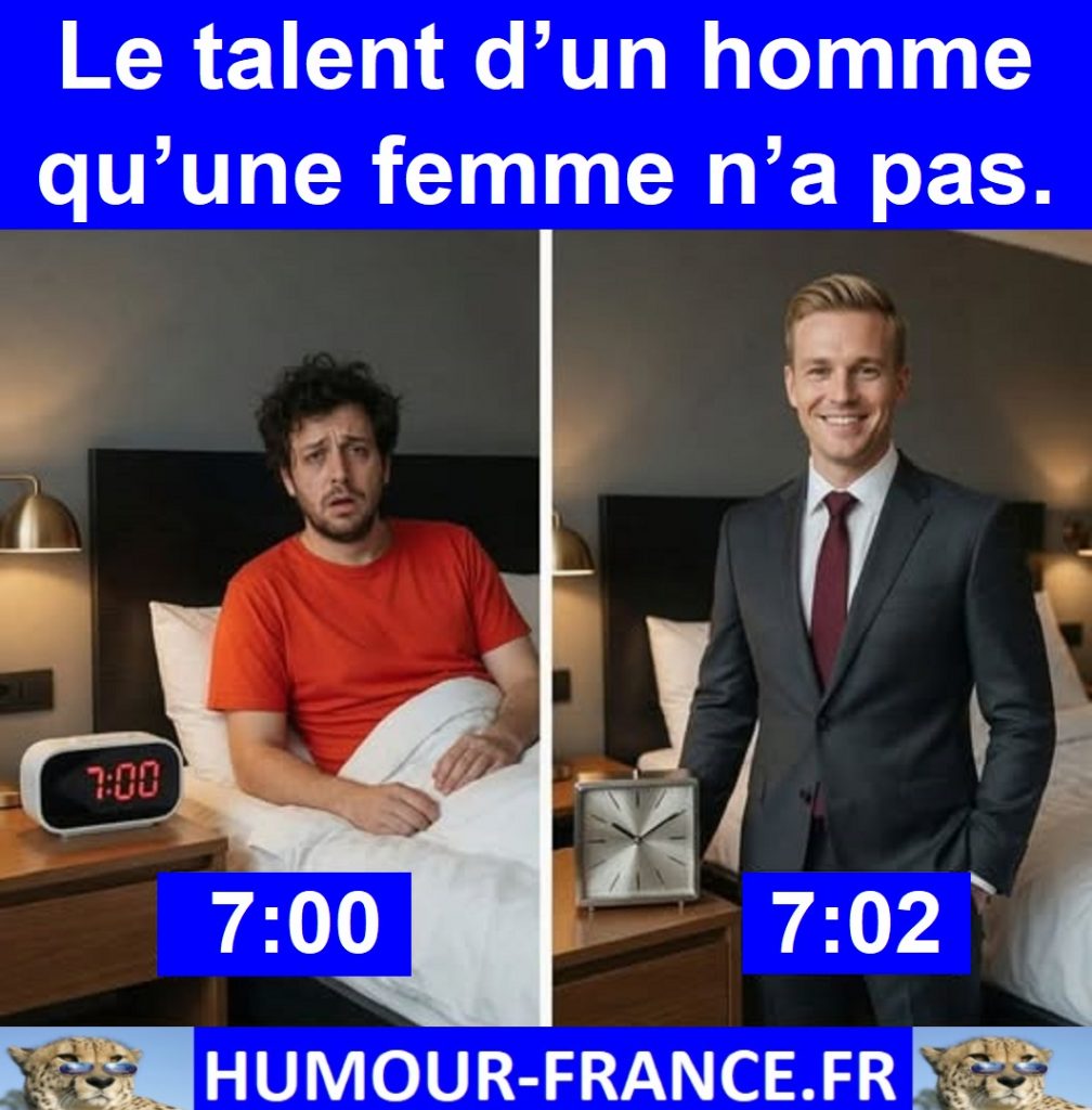 Le talent d’un homme qu’une femme n’a pas.