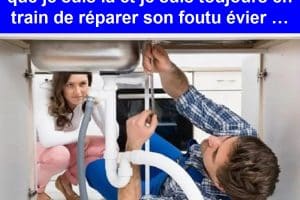 Ma voisine n’a jamais dû voir un film de cul. Ça fait plus d’une heure que je suis là et je suis toujours en train de réparer son foutu évier …