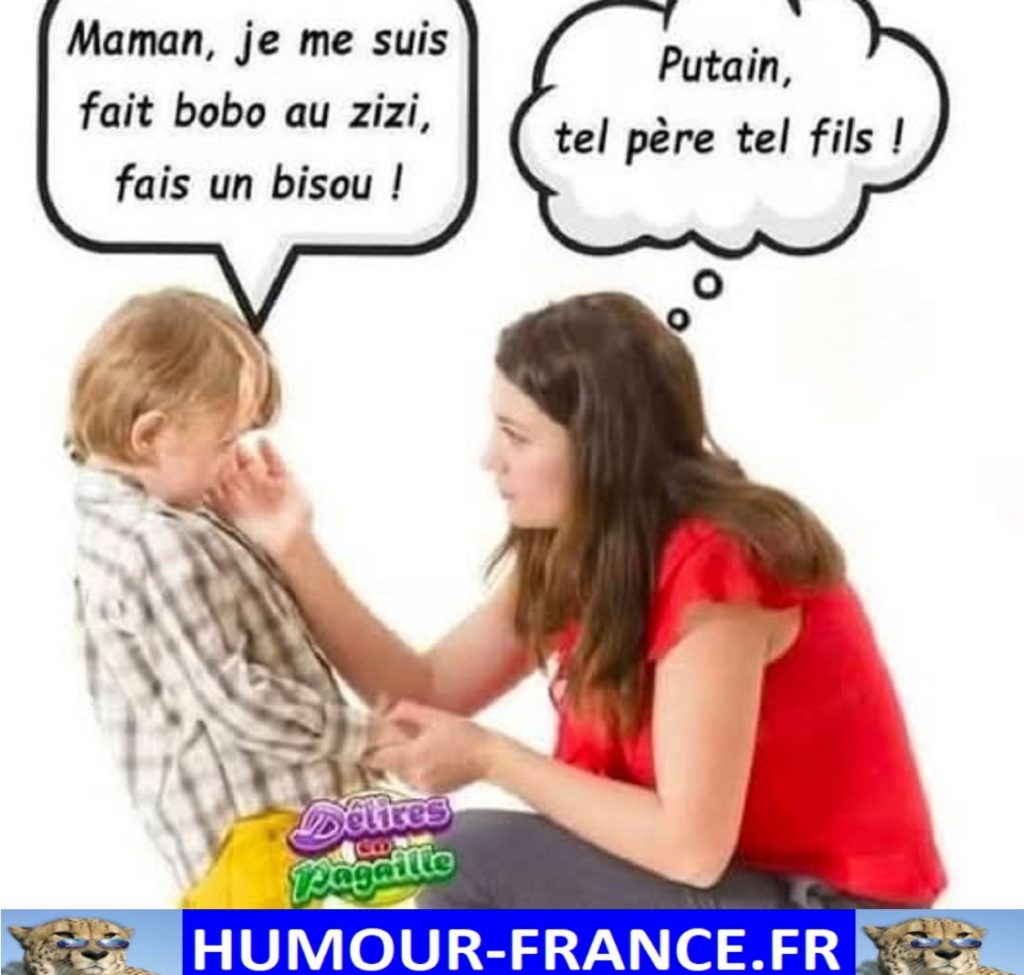 Maman, je me suis fait bobo au zizi, fais un bisou !