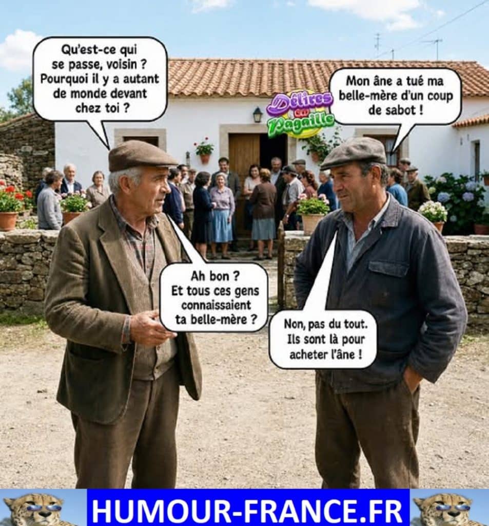 Qu’est-ce qui se passe, voisin ? Pourquoi il y a autant de monde devant chez toi ?