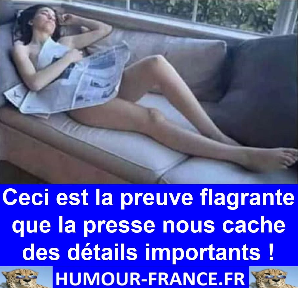 Ceci est la preuve flagrante que la presse nous cache des détails importants !