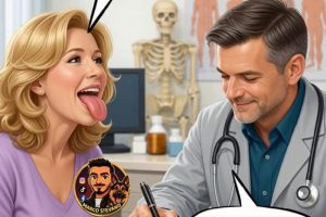 Docteur, ça fait plus de cinq minutes que vous m’avez demandé de tirer la langue … et vous n l’avez même pas regardée !