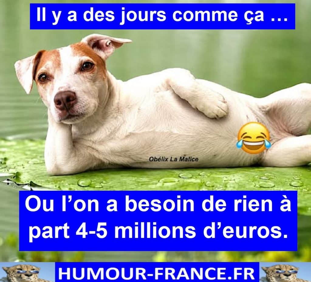 Il y a des jours comme ça …
