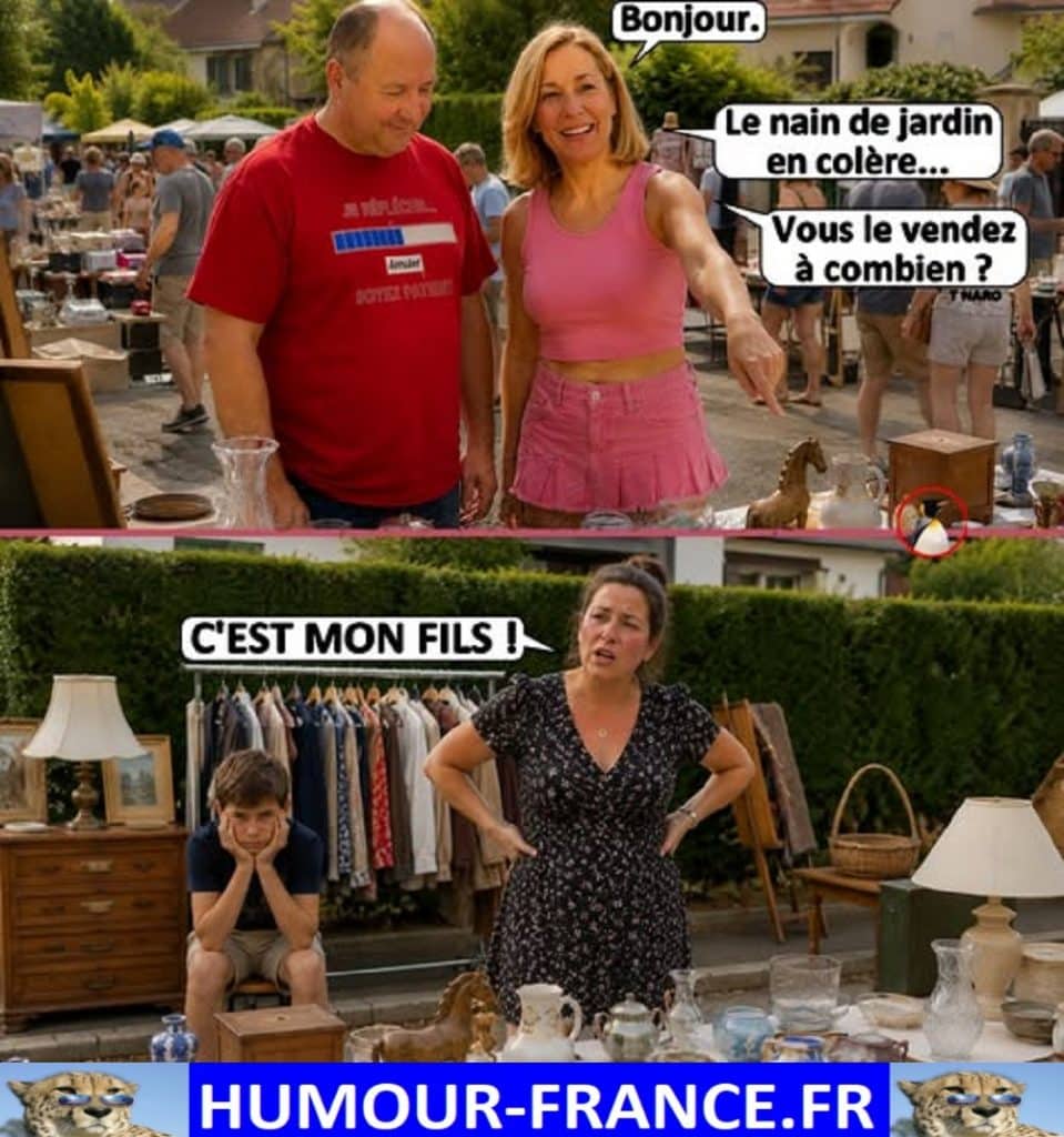 Le nain de jardin en colère … Vous le vendez combien ?