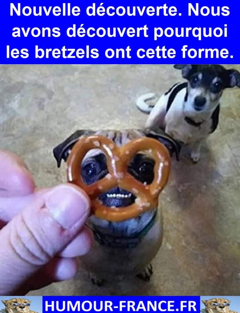 Nouvelle découverte. Nous avons découvert pourquoi les bretzels ont cette forme.