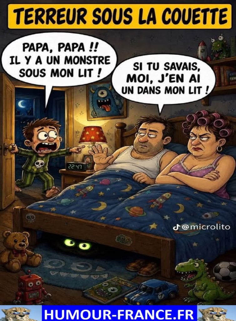 Terreur sous la couette.