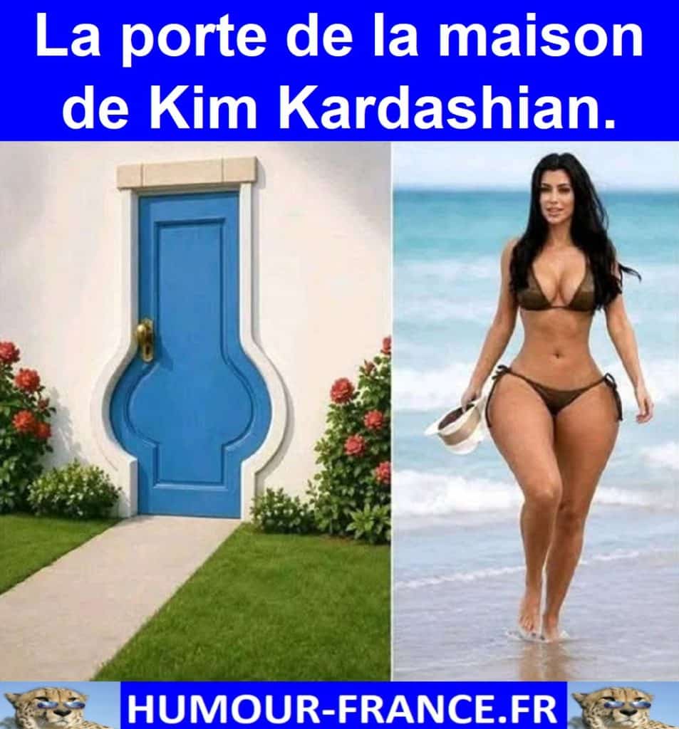 La porte de la maison de Kim Kardashian.