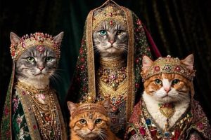 Les chats d’intérieur regardant les chats d’extérieur comme ça …