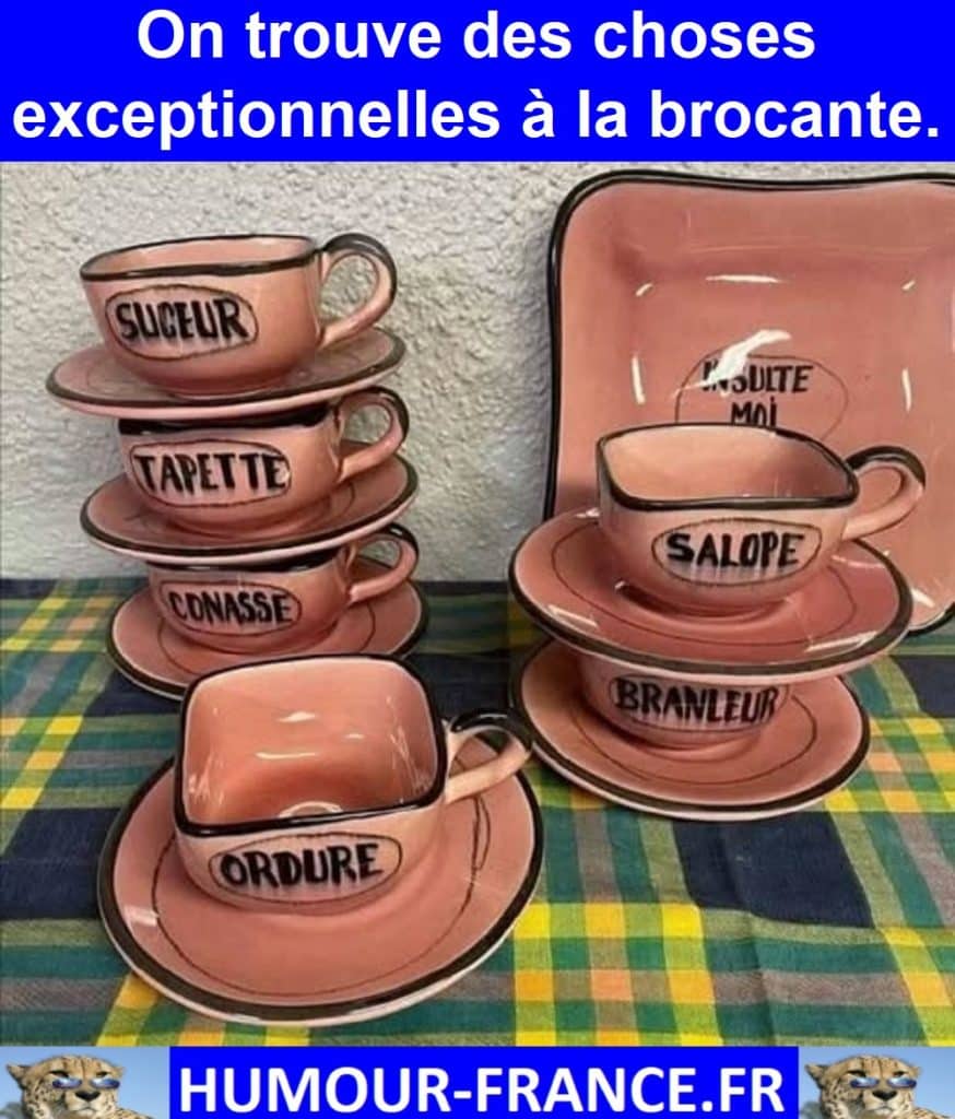 On trouve des choses exceptionnelles à la brocante.