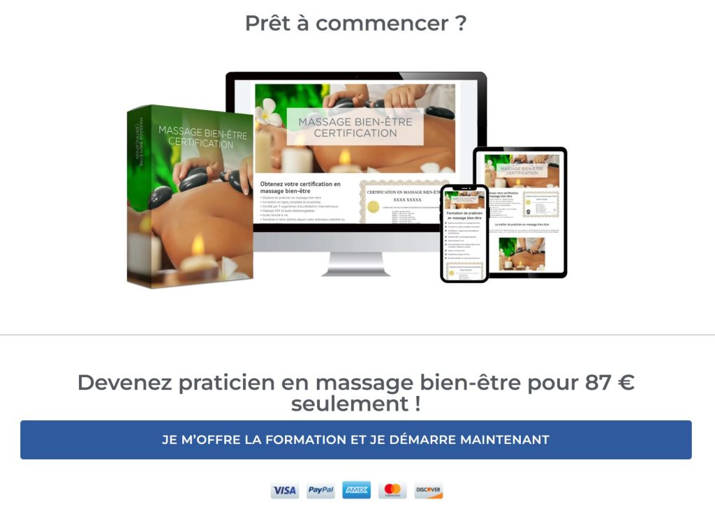Devenez praticien en massage bien-être pour 87 € seulement !