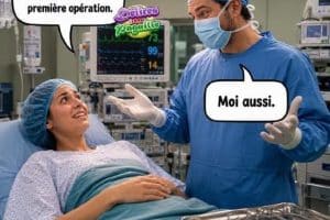 Docteur, désolée d’être aussi nerveuse … C’est ma toute première opération.