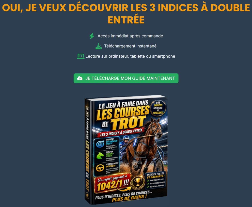 OUI, JE VEUX DÉCOUVRIR LES 3 INDICES À DOUBLE ENTRÉE